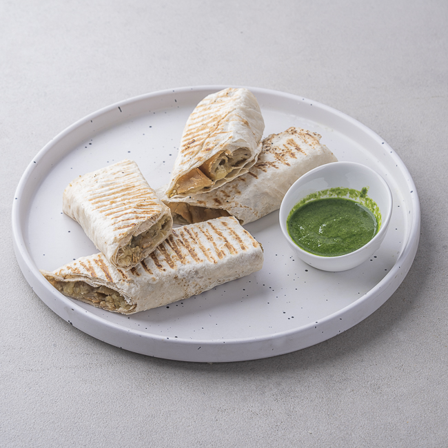 Samosa Wrap With Chutney